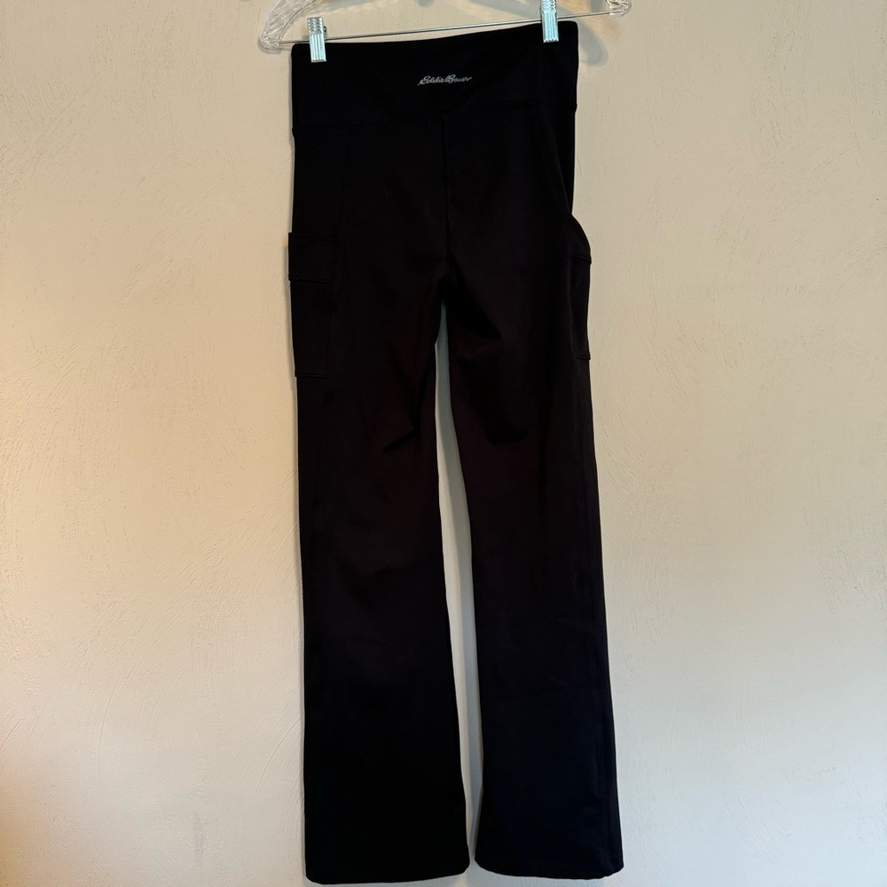 Eddie Bauer stretch flare side pocket pants leggings